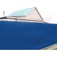 Профнастил фигурный C8 - 0,4 ПЭ RAL 5005 синий насыщенный.