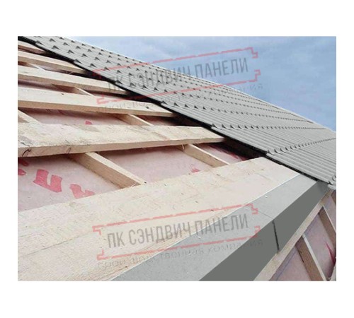 Планка карнизная 100х69х2000 ПЭ-9006-0.5