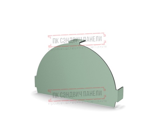 Заглушка конька круглого простая PURMAN-Tourmalin-0.5