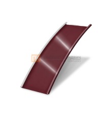 Продольно гнутый фальц гладкий 0,5 RAL 3005 Quarzit lite