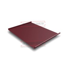 Фальц двойной стоячий 0,5 Velur RAL3005 красное вино с пленкой на замках