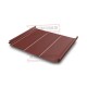 Кликфальц Pro Line 0,5 Velur20 RAL3009 оксидно-красный с пленкой на замках