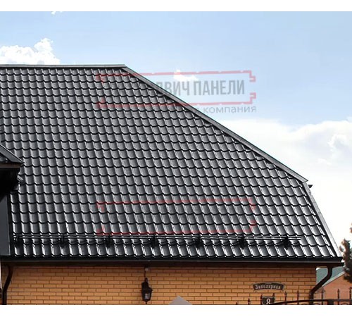 Металлочерепица Классик RAL7024 Satin-0,5