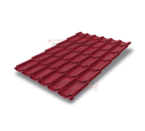 Металлочерепица классик плюс RAL3003 Satin-0.5