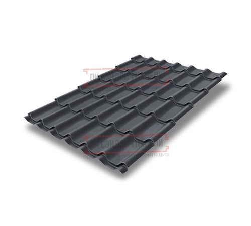 Металлочерепица Классик RAL7024 Atlas-0,5