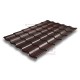 Металлочерепица Кредо RAL8017 Quarzit PRO Matt-0,5