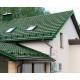 Металлочерепица Квинта плюс 3D RAL6002 Полиэстер-0,45
