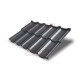 Металлочерепица модульная Квинта Uno 3D RAL7024 Quarzit lite-0,5