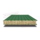 Сэндвич панели стеновые с минеральной ватой, ширина 1200 мм, толщина 140 мм, 0.5/0.5, RAL6002