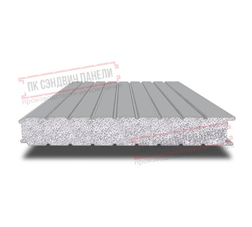 Сэндвич панели стеновые с пенополистиролом, ширина 1200 мм, толщина 30 мм, 0.5/0.5, RAL7004