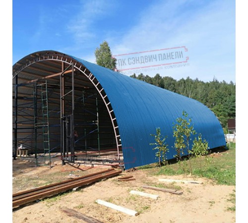 Профнастил МП10ПГ-0.7, Ширина-1100, Полиэстер RAL5015