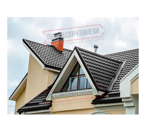 Планка ендовы верхняя 76х76х2000 Viking E Ral9005-0.5