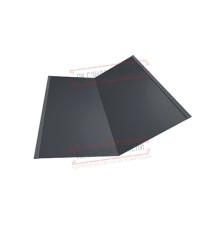 Планка ендовы нижняя 298х298х2000 Полиэстер Ral7024-0.45