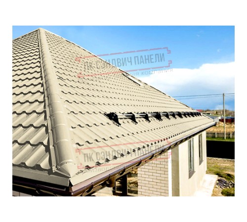 Планка конька круглого R110х2000 Norman ПЭ-1015-0.5