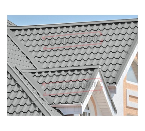 Планка конька плоского 120х120х2000 ПРМ-9006-0.5