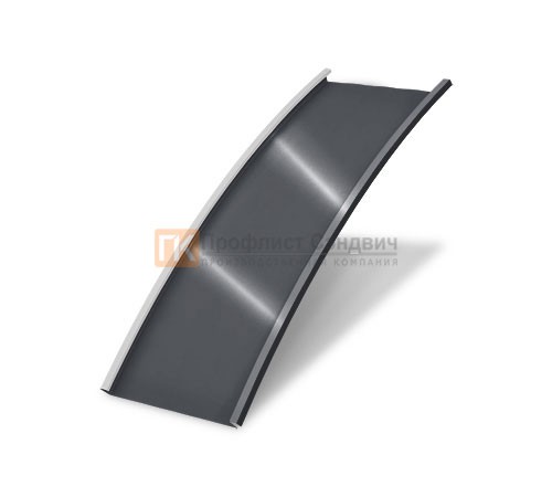 Продольно гнутый фальц гладкий 0,5 RAL 7024 Satin Мatt