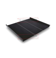 Фальц двойной стоячий Line 0,45 Drap RAL9005 черный с пленкой на замках