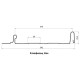 Кликфальц Line 0,5 Velur RAL9005 черный с пленкой на замках