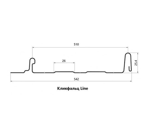 Кликфальц Line 0,5 PurLite Мatt с пленкой RAL8017 шоколад