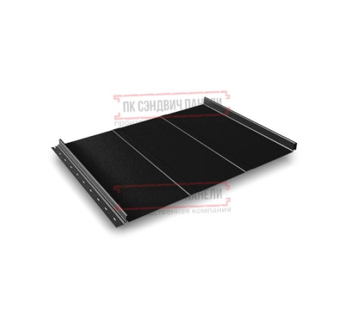 Кликфальц Line 0,5 PurLite Мatt с пленкой RAL9005 черный