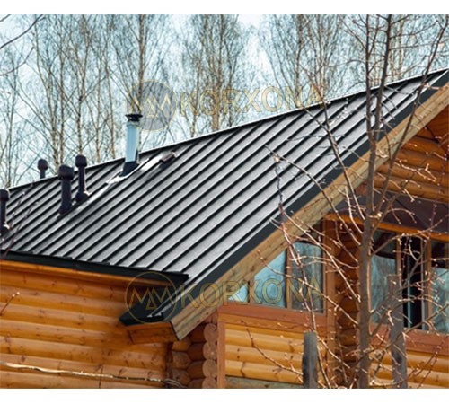 Кликфальц Line 0,5 GreenCoat PuRALBT,matt RR23 темно-серый с пленкой на замках