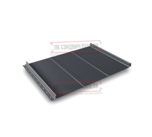 Кликфальц Line 0,5 PurLite Мatt с пленкой RAL7024 мокрый асфальт