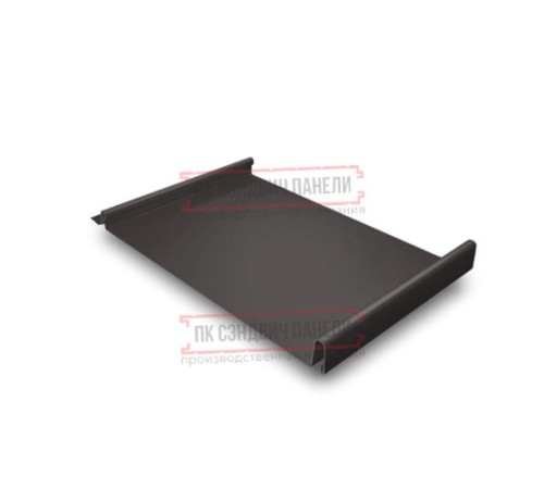 Кликфальц GL 0,5 GreenCoat Pural BT RR32 темно-коричневый (RAL8019 серо-коричневый) с пленкой на замках