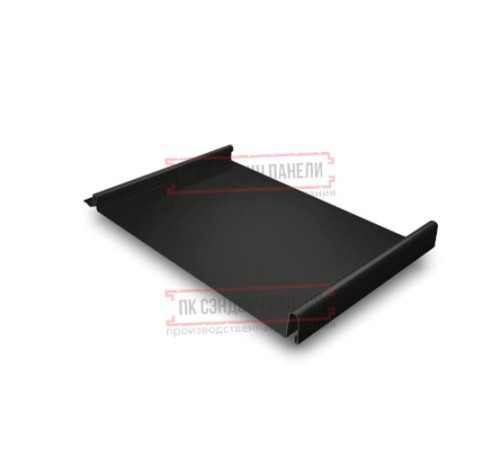 Кликфальц 0,5 Satin Мatt RAL9005 черный с пленкой на замках
