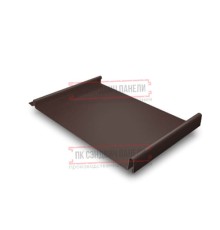 Кликфальц 0,5 Satin RAL8017 шоколад с пленкой на замках