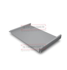 Кликфальц 0,5 Satin RAL7004 сигнальный серый с пленкой на замках