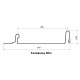 Кликфальц mini 0,5 Satin Мatt RAL7024 мокрый асфальт
