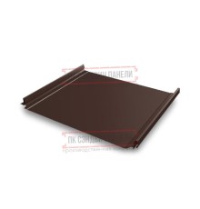 Кликфальц Pro 0,5 GreenCoat PuRALBT RR887 шоколадно-коричневый (RAL8017 шоколад) с пленкой на замках
