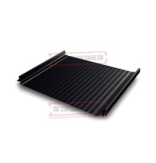 Кликфальц Pro Gofr 0,45 Drap RAL9005 черный с пленкой на замках