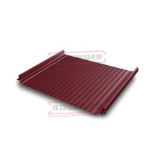 Кликфальц Pro Gofr 0,45 Drap ST RAL3005 красное вино с пленкой на замках