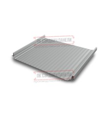 Кликфальц Pro Gofr 0,5 Satin RAL9006 бело-алюминиевый с пленкой на замках