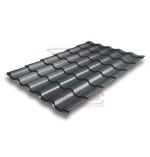 Металлочерепица Кредо RAL7016 Quarzit PRO Matt-0,5