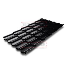 Металлочерепица Квинта плюс 3D RAL9005 Drap-0,45