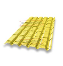 Металлочерепица Монкатта RAL1018 Полиэстер-0,45
