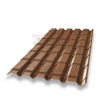 Металлочерепица Монкатта Cuprum Steel Quarzit-0,5