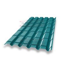 Металлочерепица Квадро профи RAL5021 Полиэстер-0,45
