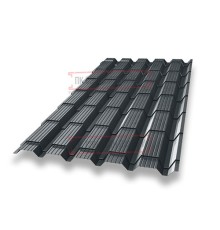 Металлочерепица Квадро профи RAL7016 Rooftop Matte-0,5