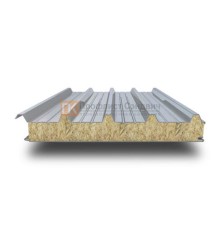 Алюминиевые сэндвич-панели кровельные с минеральной ватой, ширина 1200 мм, толщина 60 мм, 0.5/0.5