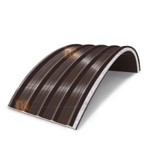 Сэндвич-панели арочные с пенополистиролом, ширина 1200 мм, толщина 10 мм, 0.5/0.5, RAL8017