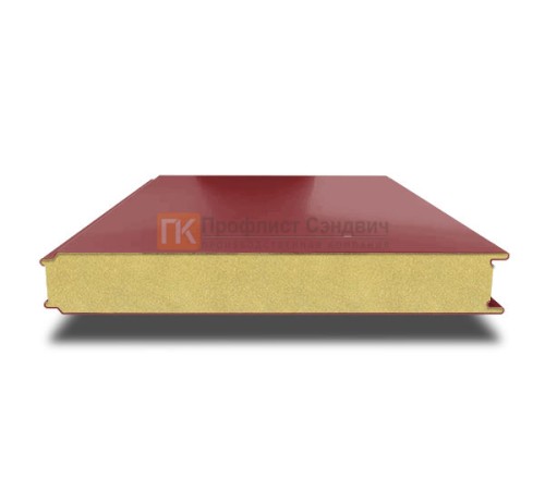 Сэндвич панели гладкие с пенополиизоциануратом, ширина 1000 мм, толщина 80 мм, 0.5/0.5, RAL3011