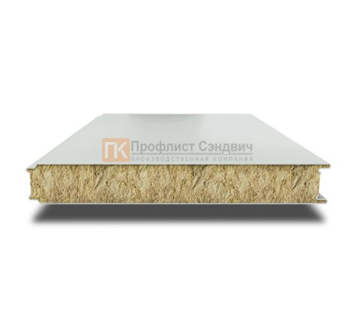 Сэндвич панели гладкие с минеральной ватой, ширина 1000 мм, толщина 150 мм, 0.5/0.5, RAL7035