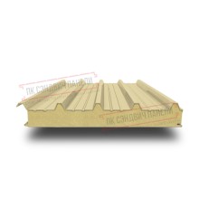 Сэндвич панели кровельные с пенополиизоциануратом, ширина 1200 мм, толщина 10 мм, 0.5/0.5, RAL1014