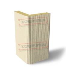 Угловая сэндвич-панель вертикальная из пенополиизоцианурата, 0.5/0.5, ширина 1200 мм, толщина 20 мм, RAL1015