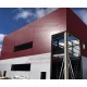Угловая сэндвич-панель вертикальная из пенополиизоцианурата, 0.5/0.5, ширина 1000 мм, толщина 30 мм, RAL3005
