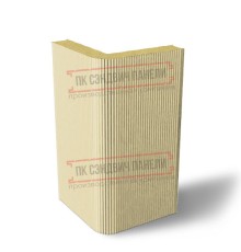 Угловая сэндвич-панель вертикальная из пенополиизоцианурата, 0.5/0.5, ширина 1200 мм, толщина 10 мм, RAL1014