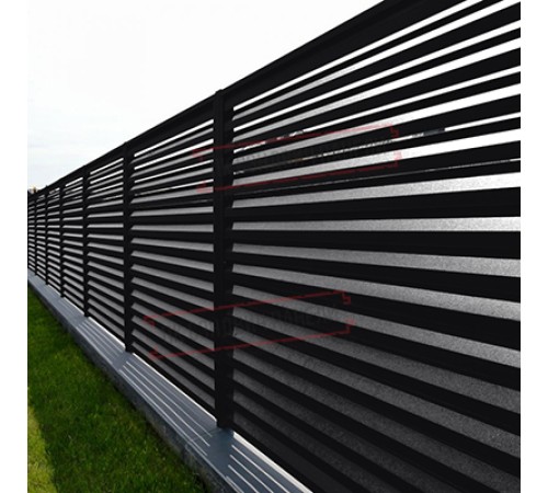 Ламель жалюзи Milan new 0,45 Drap ST RAL 9005 черный